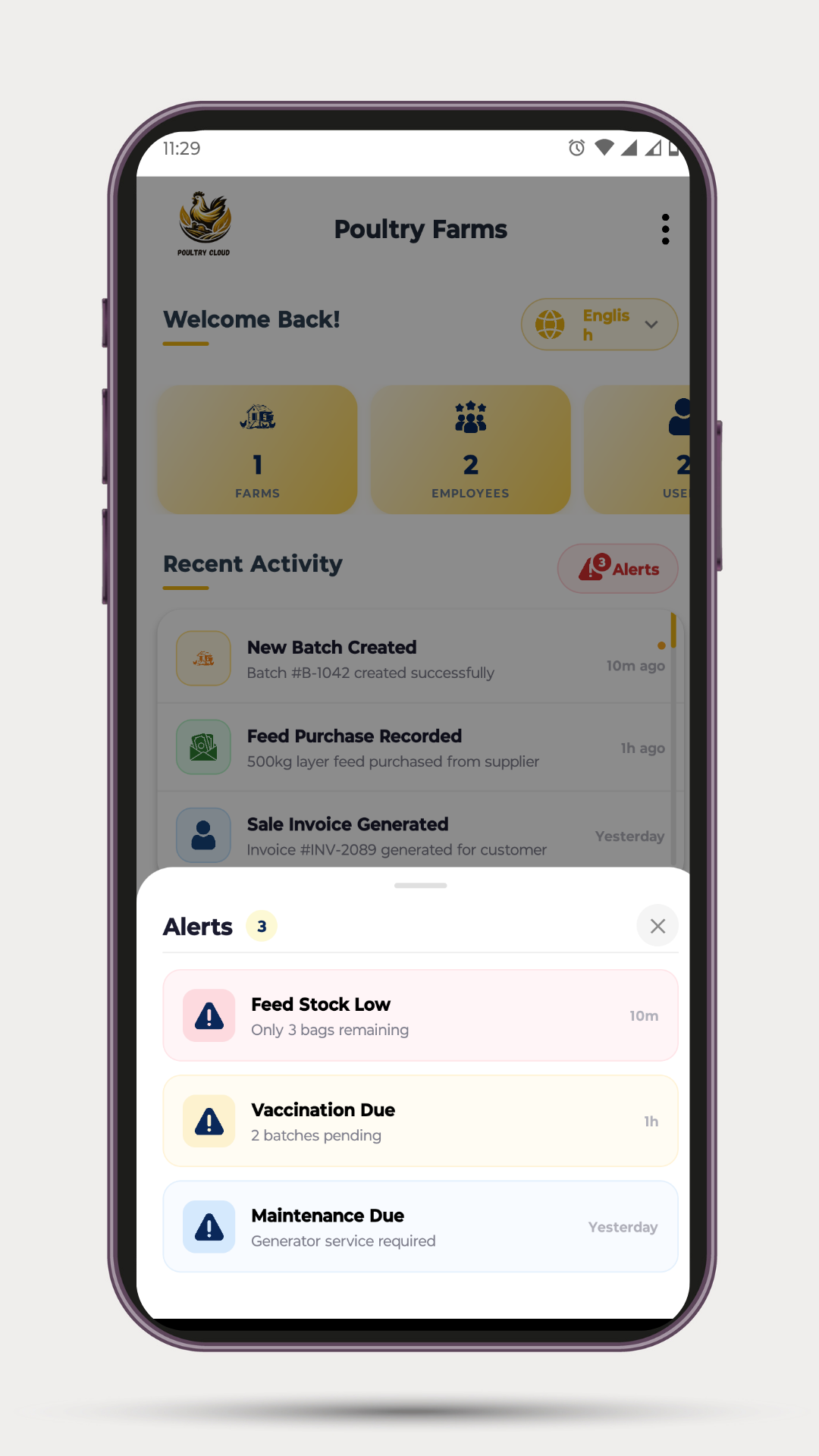 Poultry Cloud App screenshot 1